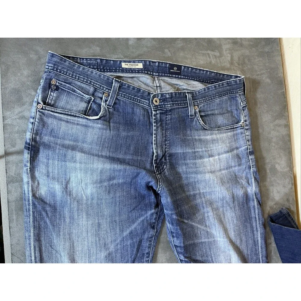 AG Adriano Goldschmied 38x34 Two 2 Pair Of Mens Jeans The Protege Straight Leg